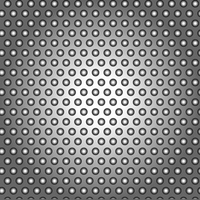 Abstract background of gray metallic color with geometric pattern in the form of circles