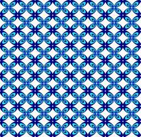 Seamless floral pattern in blue on a white background vector