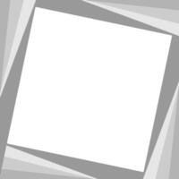 Quadrangular original gray frame on a white background vector