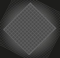 Monochrome geometric background of gray color with circles and squares vector