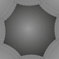 Gray monochrome round background for inscription or drawing vector