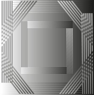 Abstract rectangular frame for photo or inscription on gray background
