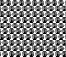 Geometric monochrome pattern of triangles on gray background vector