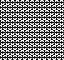 Geometric seamless pattern of black and white triangles and squares vector