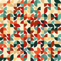 retro styled pattern background design vector