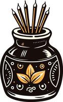 Scent diffuser icon in vintage style vector