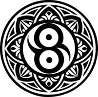 Twin symbol icon in glyph style vector