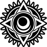 Eclipse symbol icon in filled style vector