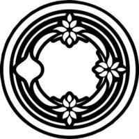 Vajra sign icon in glyph style vector