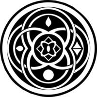 A solid style icon of eternal soul symbol vector
