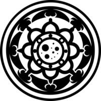Full moon symbol icon in solid style vector
