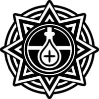 Anointing oil symbol icon in glyph style vector