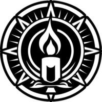 Flaming symbol icon in filled style vector