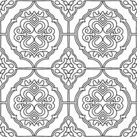 Abstract seamless tangled thread pattern vector