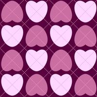 Argyle heart seamless pattern. Valentine's day background, wrapping paper, scrapbook paper. Digital paper. vector