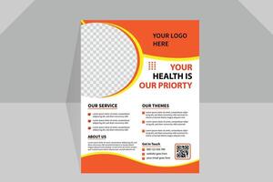 Unique modern business template and creative flyer design vector