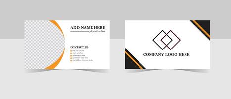 Creative modern business card design and unique business template design vector
