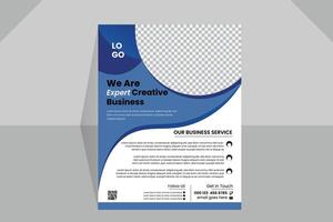 Professional business flyer template design and unique flyer design vector