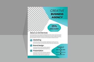 Marketing business flyer and creative business template design vector