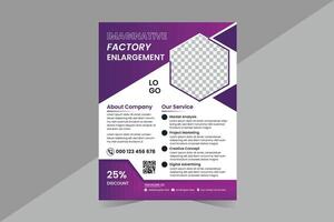 Creative business flyer design and professional template design vector