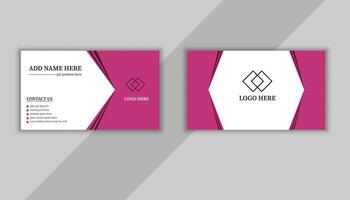 Unique business card template design and creative card design vector