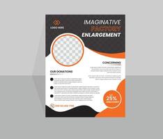 Luxury business flyer design and unique marketing template design vector