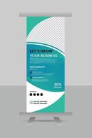 Creative modern business roll-up banner template design and marketing template vector