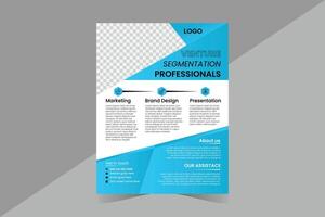 Marketing modern flyer template design and unique flyer design vector