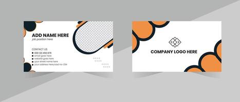 Creative business card design and unique template design vector