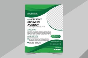 Unique business flyer design and creative flyer template vector