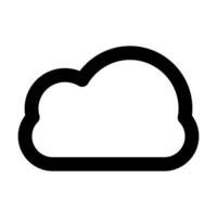 cloud icon in line style. illustration vector