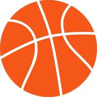 Basketball ball simplified image. vector