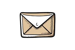 Vintage style hand drawn envelopes with unique sketch aesthetics, perfect for mail, letters, and artistic communication concepts vector