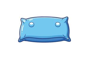 design of a blue cushion pillow with playful and vibrant colors isolated on white, ideal for home decor or relaxation topics vector
