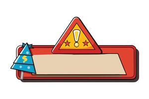 Fraud alert icon in vibrant colors, combining text and visuals to communicate online safety, scams, and cybersecurity concerns effectively vector