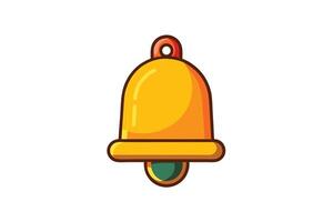 Modern cartoon style notification bell illustrations designed for user interface, alerts, and reminder notifications vector