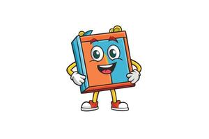 Happy cartoon style frame character showcasing vibrant colors and cheerful expression, perfect for art and design concepts vector