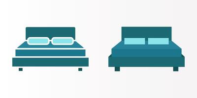 Beds icon set. bed sign. for mobile concept and web design. illustration on white background vector