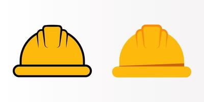 Construction Helmet icon set. Helmet sign. for mobile concept and web design. illustration on white background vector