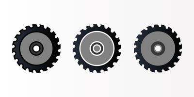 Circular Saw icon set. Saw sign. for mobile concept and web design. illustration on white background vector