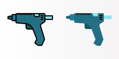 Glue Gun icon set. Caulk gun sign. for mobile concept and web design. illustration on white background vector