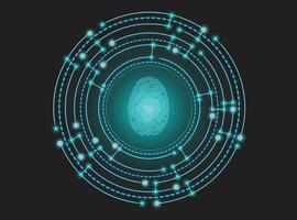 Digital Fingerprint Gateway vector