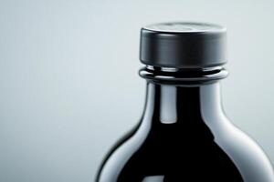 High Quality Image of a Bottle of Balsamic Vinegar with a Rich and Luxurious Appearance photo