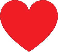 Red heart shape vector