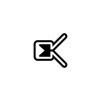 Abstract KE EK Letter Logo with Modern Design vector