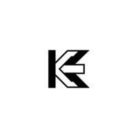 Professional KE EK Initial Monogram Letter Logo Design vector