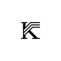 Simple and Modern KE Letter Logo for Business Branding vector
