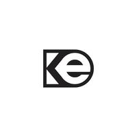 Versatile KE EK Monogram Logo for All Industries vector