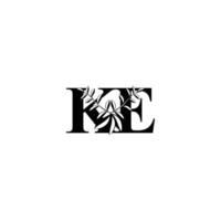 EK, KE, E AND K Abstract initial monogram letter alphabet logo design vector