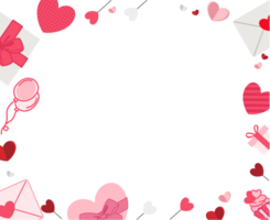 heart decoration background in paper style with empty space png